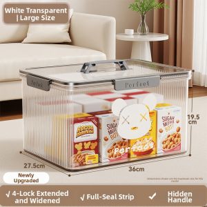 Joybos | Transparent Large Capacity Storage Box Plastic Handheld