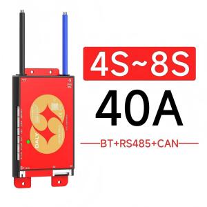 DALY | DALYBMS 40A 12v 24v Smart BMS 4S-8S 8-24S with Bluetooth Function 1A Active Balance lifepo4 lithium ion battery RS485 CAN