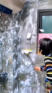 MXNEC แปรงขัดพื้น 3in1 รุ่น M-612 พร้อมที่รีดน้ำในตัว แปรงถูพื้น มีที่กวาดน้ำ แปรงขัดห้องน้ำ แปรงล้างพื้น แปรงล้างห้องน้ำ มีที่ปาดน้ำ แปรงทำความสะอาด