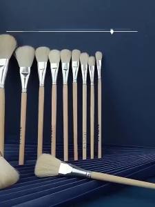 12pc Pottery Art Wool Brush Set for Ceramic Glaze/painting Coloring Watercolor