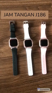 J186 Jam Tangan Rubber Digital Jam Tangan Fashion Wanita Jam Tangan Display Led