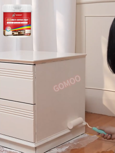 ❤1 kg ❤GOMOO Wood Paint Anti Rust Paint Multi-surface Paint Anti Mildew Waterproof Latex Paint Odourless For Furniture Renovation Indoor Outdoor Cement Wall Paint