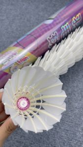 Hộp Cầu Lông Vũ Đế Gỗ XD50 (12 Quả) Ống Cầu Lông Vịt Trái Cầu Lông Vũ Trắng Quả Cầu Lông Vịt Luyện Tập