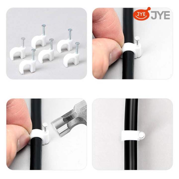 Đinh Móc Nhựa JYE, Đinh Ghim Cố Định Dây Điện, Ống Nước Điều Hoà ...