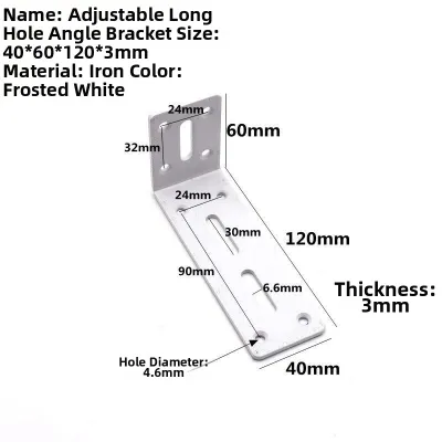 MUHUASHA | Adjustable Right Angle L Brackets Stainless Steel