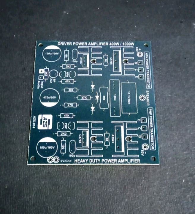 PCB Power Amplifier 2 Tingkat mono PA Simetris berkarakter Midlow