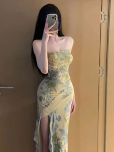 CHANGTONG | Đầm Bodycon Cổ Halter Vintage và Elegance cho Nữ