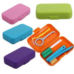 Portable Toothbrush Box Orthodontic Oral Hygiene Tools Kits Interdental Brush Tongue Scraper Travel Toothbrush Teeth Whitening