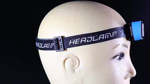 ESMARTER | Rechargeable LED Headlamp Super Bright Fishing Light with Sensor And Battery Indicator XPG+COB for Camping
