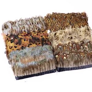 5Meters Natural Pheasant Feather Trim Ribbon for Party Carnival Clothing Sewing Rooster Feather Trims Handicrafts Decor