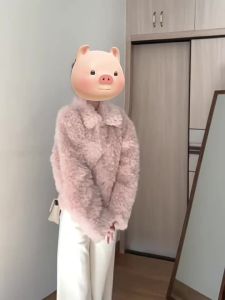 CHANGTONG | Petite Stylish Imitation Sheepskin Coat