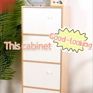 3/4/5 Locker Bookcase: Simple Modern Bedroom Storage Solutions