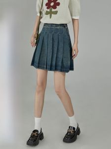 Chân Váy Jeans Skinny Cao Bụng Vintage