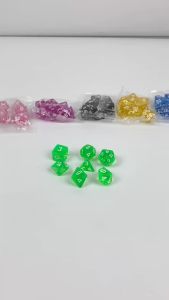 Bộ 7 viên xúc xắc xí ngầu Đa Diện từ 4 đến 20 mặt Màu Trong nhiều màu sắc khách tự chọn XN-MTR-7V