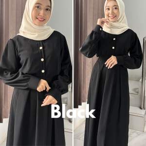 NASEERA DRES By SARALIAHIJAB | Dres casual pakaian muslim gamis baju Lebaran