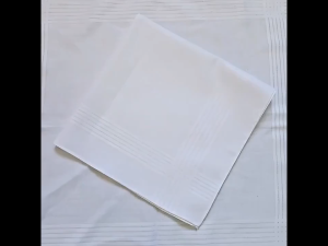 12Pcs Mens Pure White 100% Cotton Handkerchief Mens Handkerchief Pocket Squares