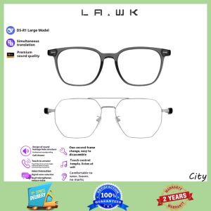 LAWK City AI glasses intelligent translation glasses simultaneous interpreting conference record wireless Bluetooth headset