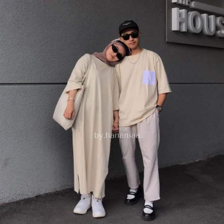 Midi Dress Shirt (kaos dress)/COUPLE/KAOS POLOS POCKET/Kaos Pocket