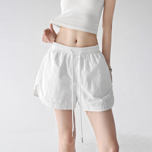 MUYUZI | High Waist Drawstring A-line Shorts Female