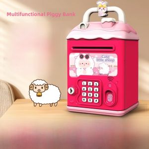 Girls Boys Cartoon Password Box Money Bank Creative Gift Saving Jar Non-Refundable Only Inward Male Female Model Popular Elements