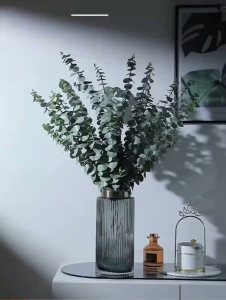 10/20/30Pcs Artificial Eucalyptus Leave Greenery Stems with Frost for Vase Home Party Wedding Decoration Outdoor DIY Flower Wall Decor