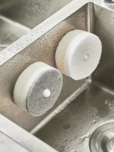 กาวน้ำมันแบบสองหน้ารูปวงกลมแรงสูงสำหรับใช้ในบ้าน กาวน้ำมันแบบติดผนัง ผ้าขนแกะล้างจาน กาวน้ำมันแบบอเนกประสงค์สำหรับใช้ในครัว