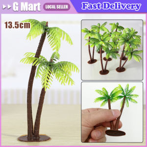 5/10Pcs Mini Beach Ocean Coconut Tree Miniature Model Micro Landscape Architecture Sand Table Props Baking Cake Decor Ornaments Small Coconut Miniature Plant Palms Trees Craft Aquariums Fish Tanks Leaf Fake Decoration Craft Miniature Artificial Plants