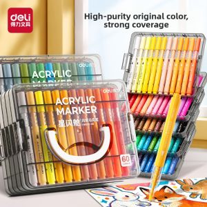 deli | Glitter High Purity Strong Coverage Waterproof Hard Tip Markers