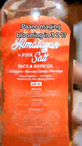 2PCS 200ML BONITA HIMALAYAN PINK SALT + SUNFLOWER COLLAGEN Face & Body Oil 100ML