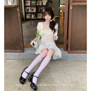 Summer Vacation Style White Polka Dot Halter Waist Cinched Dress