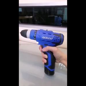 AKAIDO AK12EC Cordless Drill 3/8" (10MM) 25N.M With LED Light Lithium-ion Battery Best For DIY Wood Renovation