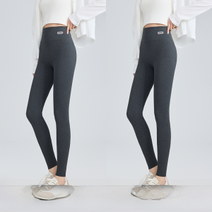 MiiOW | Quần lót nữ cạp cao dày lót lông cừu màu đen và xám mặc trong và ngoài mùa thu đông quần cotton ấm áp