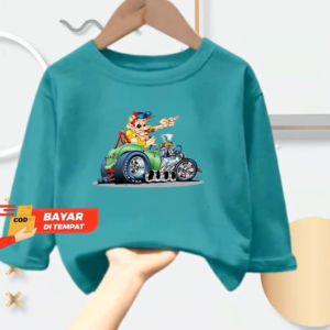Baju anak Cewek/Cowok Cartoon usia 1-12 tahun