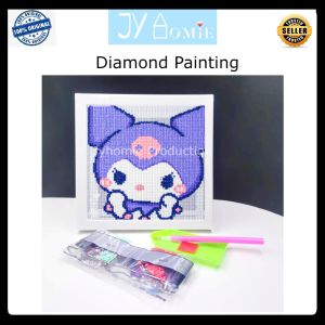 Craft Kits Art Craft Kuromi Diamond DIY Kuromi Art Craft Kid Activity Gift Box Birthday Doorgift Mainan Art Mainan Craft Mainan Kanak Kanak
