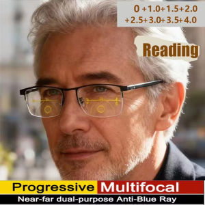 Automatic Zoom Presbyopia Glasses Both Near And Far Progressive Multifocal Presbyopia Glasses Anti Blue Light Goggles 1845-1