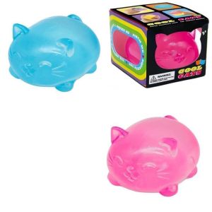 Aitemay needoh Kawaii Gummy mèo đồ chơi nắn bóp phồng chậm TPR căng thẳng Relief cảm giác Fidget bóng cho người lớn trẻ em im lặng văn phòng lớp học Chống lo âu làm dịu Quà Tặng