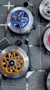 Tutup cover kipas mesin carbon wtp set spiner bintang alumunium PNP Honda beat deluxe genio scoopy new led beat street 2020