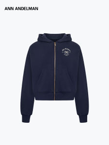 ANN ANDELMAN | Vintage Zipper Hoodie Casual Short Loose Jacket
