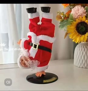 Đồ chơi ông già noel -ông già noel nhảy hiphopxoay 360 độ.Đồ chơi giáng sinhông già noel có nhạc.