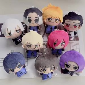 Bandai | 10cm Mini Blue Lock Stuffed Doll Seishiro Nagi Isagi Yoichi Chigiri Bachira Meguru Cartoon Plush Doll Pendant Keychain Toy Gifts