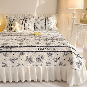 Korean Princess Style Quilted Anti-slip Bed Sheet