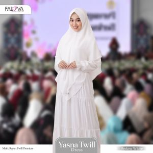 HOMEDRESS YASNA FALOVA RAYON PREMIUM TWILL GAMIS PUTIH