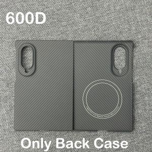 600D 1500D Thin Real Carbon Fiber Fabric Aramid Kevlar Case for Samsung Galaxy Z Fold 8(Wide) 5G for Magsafe Magnetic Hard Cover