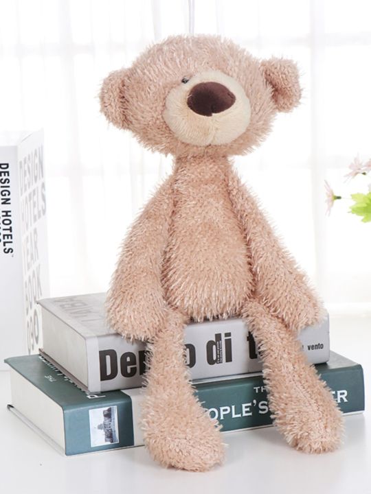 Raymond Bear Plush Toys Birthday Gift Ins Girl Doll Baby Soothing New Products Bear Sign Doll PP Cotton Stuffed Toys Unisex