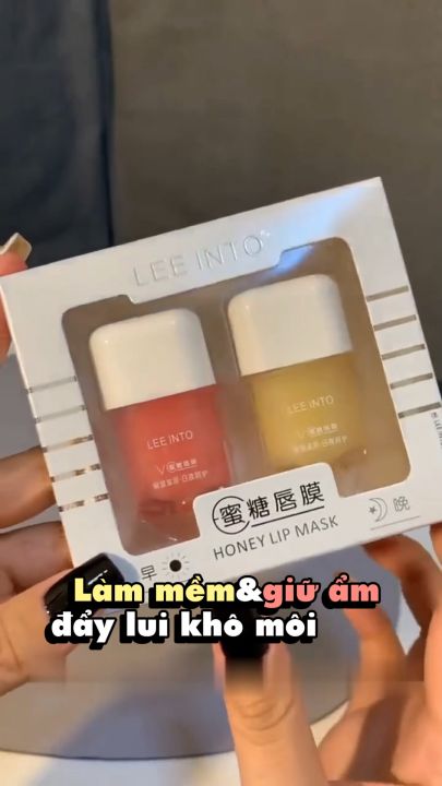 Set Dưỡng Môi Ngày Đêm Honey Lip Mask Giúp Dưỡng Môi Mềm Mịn, Giảm Viền Môi, Sửa Chữa Nuôi Dưỡng Môi