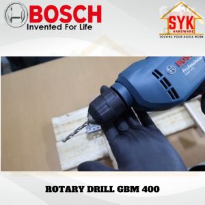 SYK Bosch GBM 400 Rotary Drill Electric Hand Drill Machine Mesin Elektrik Gerudi Drill Kayu Aluminium 0 601 1C1 0L0
