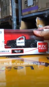 Đồ chơi mô hình xe cảnh sát Ford F-150 bằng hợp kim mở được cửa chạy cót