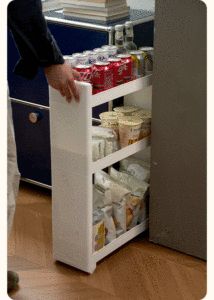 NANGUAHEZI | Space-saving Mobile Waterproof Bathroom Storage Cart