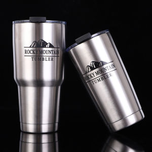 Portable 304 Stainless Steel Vacuum Insulated Mountain Snow Ice King Cup Car Cold Heat Preservation Random Logo Large Belly Cup