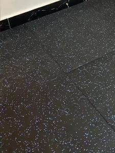 Interlocking Gym Rubber Floor Mats for Home Shock-Absorbing & Soundproof Pads Strength Zone Anti-Vibration Sports Flooring
